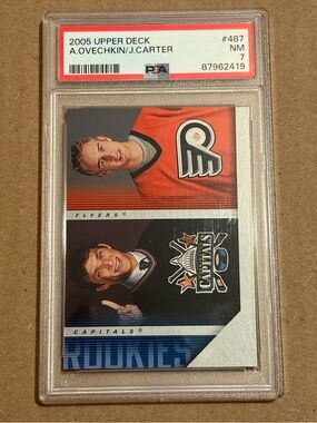 Alex Ovechkin 2005/06 Upperdeck Young Guns Rookie RC Hockey Card PSA Graded
